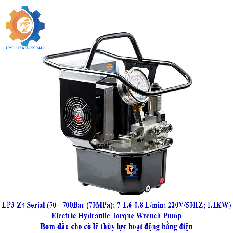Electric Servo Motor Hydraulic Torque Wrench Pump LP3-Z4 - Ảnh 4