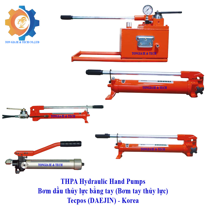 Bơm tay thủy lực THP-1AB Tecpos Korea - Ảnh 5