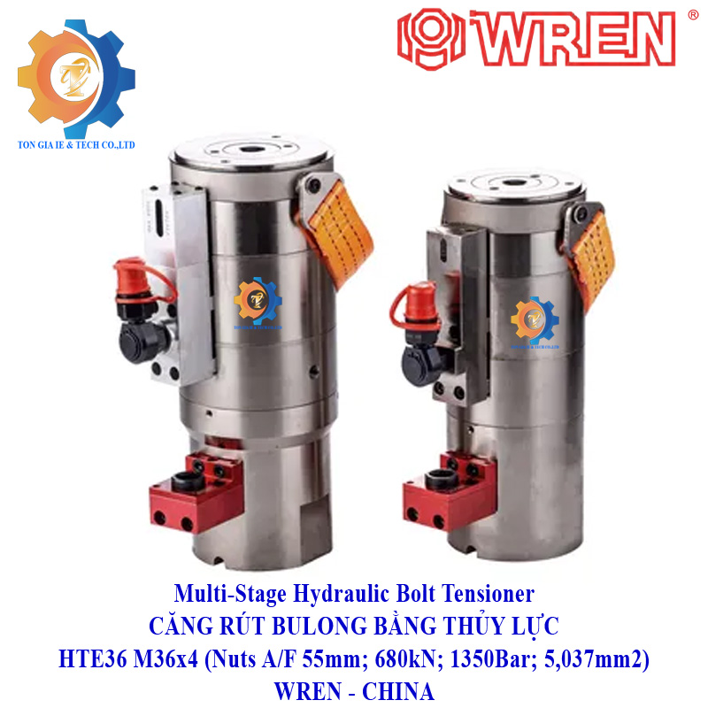 Căng rút bulong bằng thủy lực HTE36 M36x4 Wren China - Ảnh 10