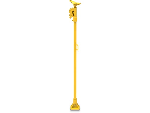 09619, Roof Support - Ratchet Lever, 4 ton (35,6 kN) Capacity, 38 in (965,2 mm) Stroke, 126 in (3200,4 mm) Maximum Height, F Type Head 10.25 x 2 in (260,4 x 50,8 mm) | Simplex - Simplex