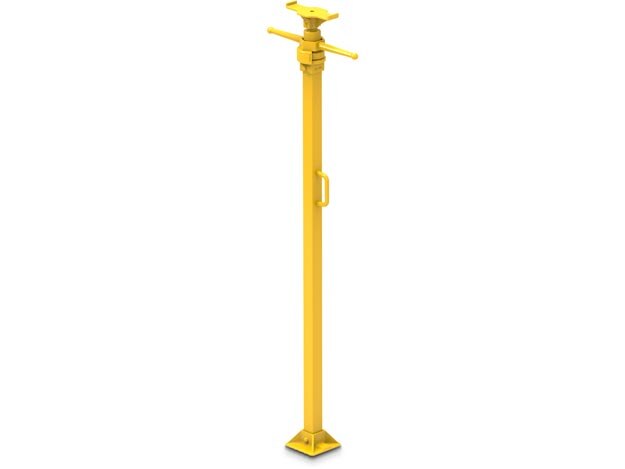 09814, Roof Support - Screw Extension, 5 ton (44,5 kN) Capacity, 36 in (914,4 mm) Stroke, 102 in (2590,8 mm) Maximum Height, E Type Head 8.13 x 2 in (206,5 x 50,8 mm) | Simplex - Simplex