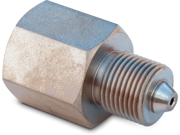 41366, High Pressure Fitting, Adapter, .38" M cone to 3/8" F NPTF - Enerpac