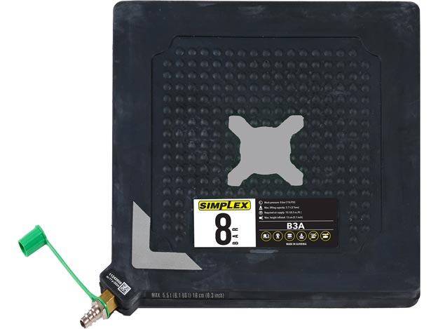 B3A, Air Lifting Bags, 3 T (2,7 t) Capacity, 5.1 in (130 mm) Maximum Height | Simplex - Simplex