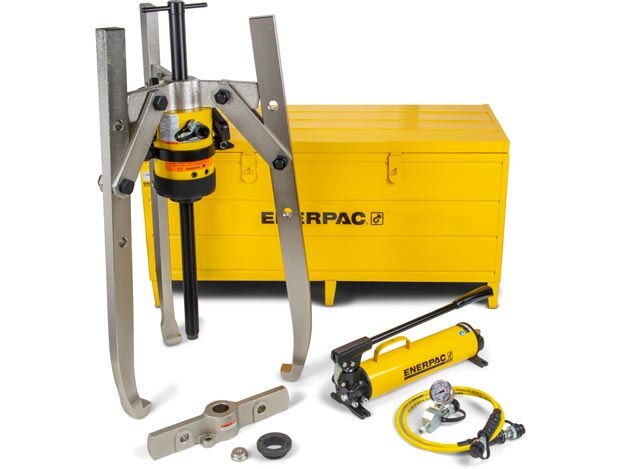 BHP551G, 50 Ton, Hydraulic Grip Puller Set with Hand Pump - Enerpac