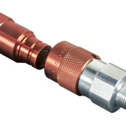 C509, 3/8" NPTF Flush Face / No Spill Coupler Set Complete with 2 Dust Caps | Simplex - Simplex