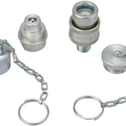 CT200, 1/4" NPTF, High Flow - Ram and Hose Coupler Set with 2 Dust Caps | Simplex - Simplex