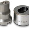 DS10, Punch and Die Set, Oblong Hole Shape, 0.31 x 0.75 in (7,9 x 19 mm) Hole Size | Simplex - Simplex