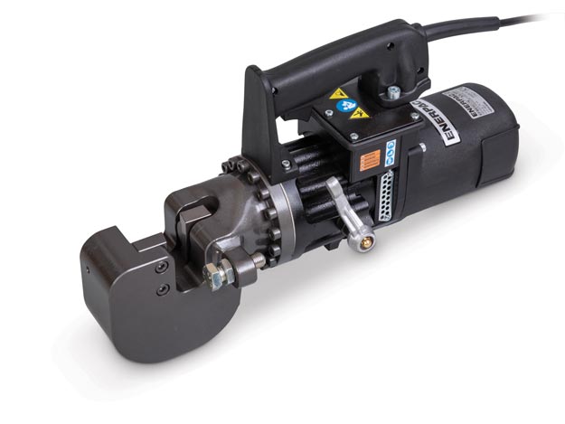 EFBE7015E, 29.8 Ton Capacity, Electric Flat Bar Cutter, Maximum Material Width 0.59 in, 230V - Enerpac