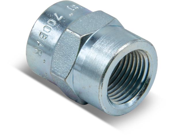 F13, High Pressure Fitting, Coupling, 3/8" Female NPTF Threads | Simplex - Simplex