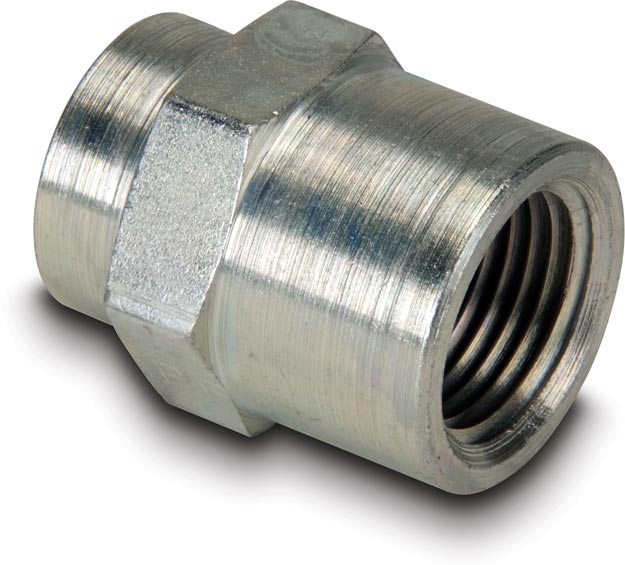 FZ1615, High Pressure Fitting, Reducing Connector, 10,000 psi Maximum Operating Pressure, Connection from 3/8" NPTF Female to 1/4" NPTF Female - Enerpac