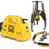 GPS14CB, 14 Ton, Hydraulic Sync Grip Puller Set with Cordless Pump 115V - Enerpac