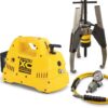 GPS24CB, 24 Ton, Hydraulic Sync Grip Puller Set with Cordless Pump 115V - Enerpac