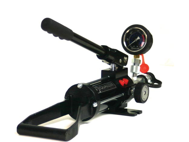 HP350SMIN, Two Speed, Single Port, Hydraulic Sealed Hand Pump with Gauge and Adaptor, 18.3 in3 Usable Oil - Enerpac