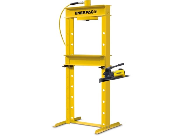 IPH1240, 10 Ton, H-Frame Hydraulic Press with Hand Pump and Manual Valve - Enerpac