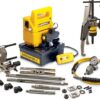 MPS14EB, 14 Ton, Hydraulic Sync Grip Master Puller Set with Electric Pump 115V - Enerpac