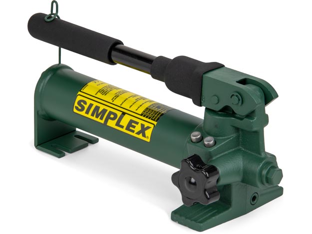 P20, Two Speed, Compact Steel Hydraulic Hand Pump, 0.17 in3 (2,8 cm3) Oil Flow per Stroke at 2,850 psi (197 bar), 15 in3 (250 cm2) Usable Oil | Simplex - Simplex