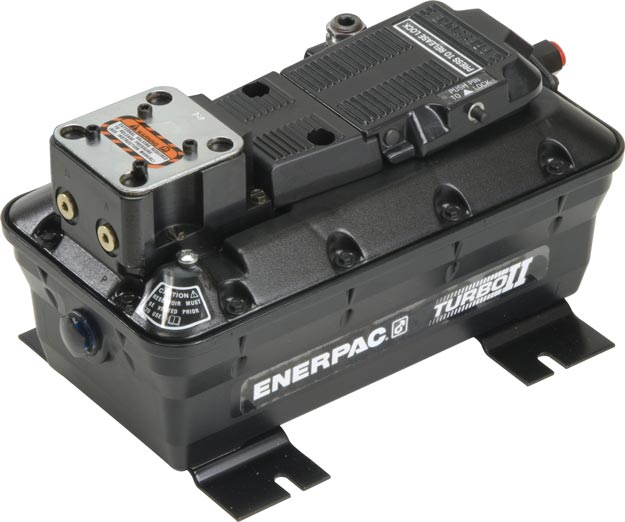 PASG5005SB, Turbo II Air Hydraulic Pump, Mount for Single DO3 Valve, 120 in3/min Oil Flow at 100 psi - Enerpac