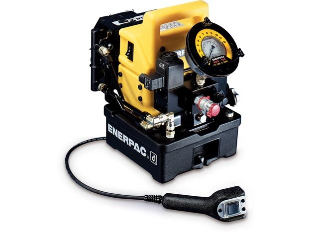 PMU10447Q, Two Speed, Portable Electric Torque Wrench Pump with Heat Exchanger, 1 gallon Usable Oil, 115V, For use with S & W Wrenches - Enerpac
