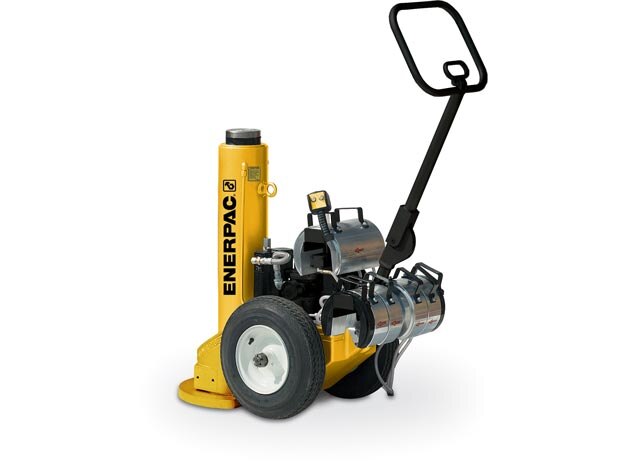 PRASA20027L, 200 Ton, 26.5 in Stroke, Pneumatic POW'R-RISER Lifting Jack - Enerpac