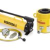 SCH1003H, 100 Ton, 3 in Stroke, Hollow Hydraulic Cylinder and Hand Pump Set - Enerpac