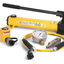 SCL101H, 10 Ton, 1.5 in Stroke, Low Height Hydraulic Cylinder and Hand Pump Set - Enerpac