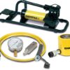 SCL302FP, 30 Ton, 2.44 in Stroke, Low Height Hydraulic Cylinder and Foot Pump Set - Enerpac