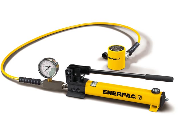 SCL302H , 30 Ton, 2.44 in Stroke, Low Height Hydraulic Cylinder and Hand Pump Set - Enerpac