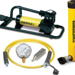 SCR1010FP, 10 Ton, 10.13 in Stroke, Hydraulic Cylinder and Foot Pump Set - Enerpac