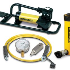 SCR106FP, 10 Ton, 6.13 in Stroke, Hydraulic Cylinder and Foot Pump Set - Enerpac