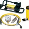 SCR154FP, 15 Ton, 4 in Stroke, Hydraulic Cylinder and Foot Pump Set - Enerpac