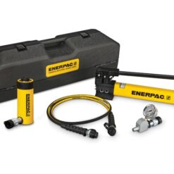 SCR256TB, 25 Ton, 6.25 in Stroke, Hydraulic Cylinder and Hand Pump Set - Enerpac