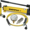 SCR256H, 25 Ton, 6.25 in Stroke, Hydraulic Cylinder and Hand Pump Set - Enerpac