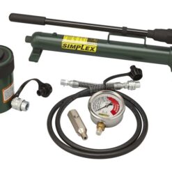 ST306HCA, 30 Ton, 6.13 in Stroke, Center Hole Hydraulic Cylinder and Steel Hand Pump Set | Simplex - Simplex