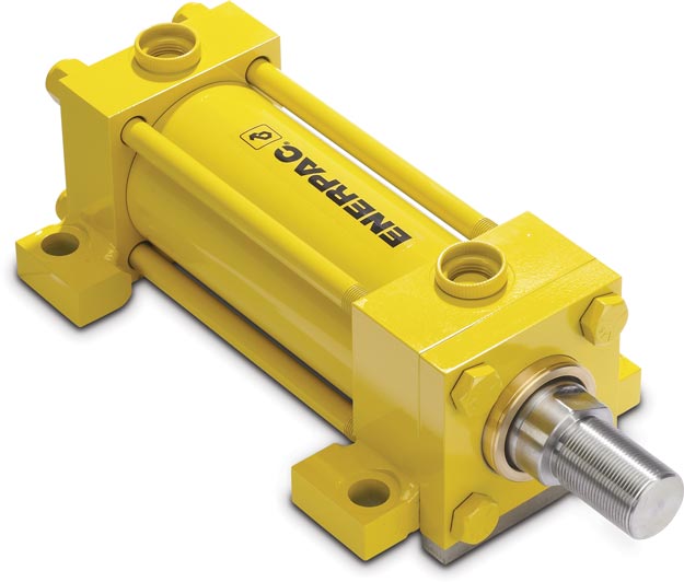 TRFM1504C, 15700 lbs Capacity, 1.50 in Piston, 4.00 in Stroke, Foot Mount Tie Rod Cylinder - Enerpac