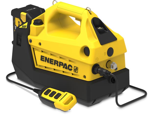 XC2304SB, Cordless Hydraulic Pump, 3/2 Electric Valve, 241 in3 Usable Oil, Pendant Control, Batteries and Charger Included, 115V, North America - Enerpac