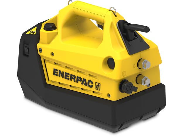 XC2402M, Cordless Hydraulic Pump, 4/3 Manual Valve, 122 in3 Usable Oil, Batteries and Charger Not Included - Enerpac