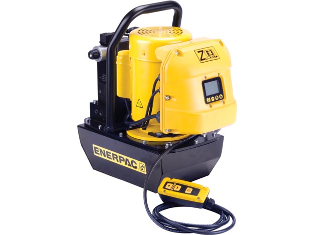 ZE4440SW, Electric Hydraulic Pump, 4/3 Solenoid Valve, Electric Box and LCD, 40,0 litres Usable Oil, 0,82 l/min Oil Flow at 700 bar, 380-415V - Enerpac
