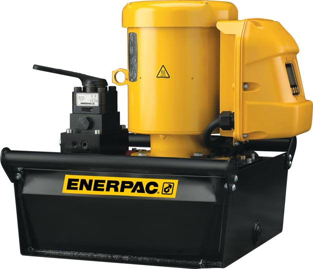 ZE5410SW, Electric Hydraulic Pump, 4/3 Solenoid Valve, Electric Box and LCD, 10,0 litres Usable Oil, 1,64 l/min Oil Flow at 700 bar, 380-415V - Enerpac