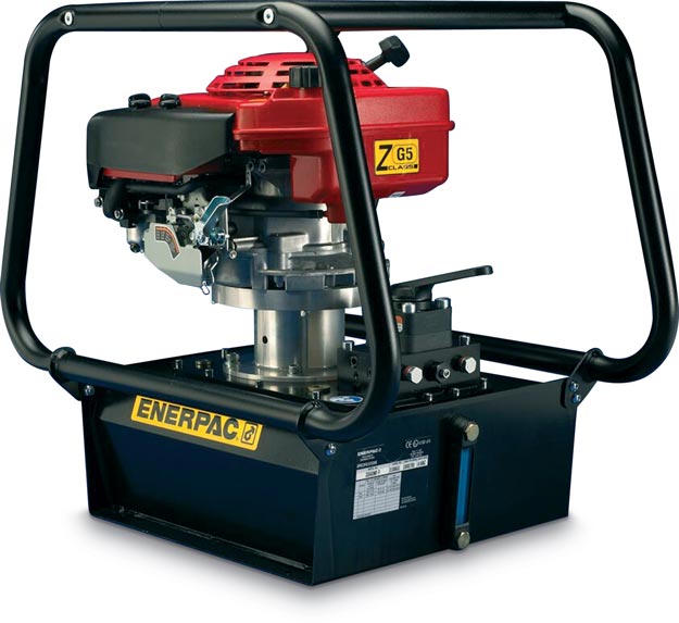 ZG5420MX-R, Two Speed, Gas Hydraulic Pump, 4/3 Manual Valve, 5.0 gallon Usable Oil, 7.1 ft.lbs Honda Motor - Enerpac
